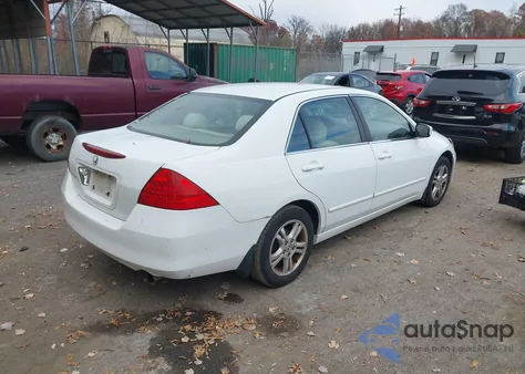 2007 Honda Accord 2.4 Ex из США, поврежденный, VIN 1HGCM567X7A202398